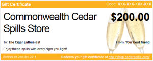 graphic of a CCS gift certificate